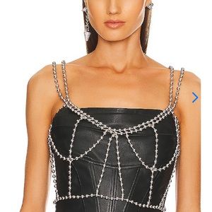 NBD Ball Chain Cropped Tank Size: OS